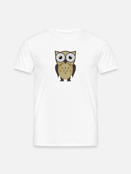 Owl - Men's T-Shirt - white