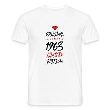 1963 limited edition - Männer T-Shirt - Weiß - Vorne - AI Model Male 178 dark (178cm)