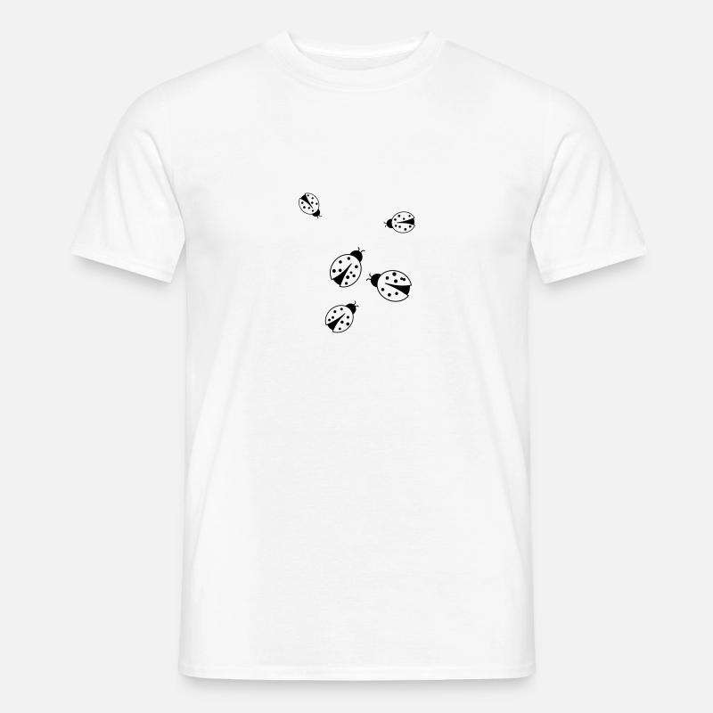 Marienkäfer_ce2 - Männer T-Shirt - Weiß
