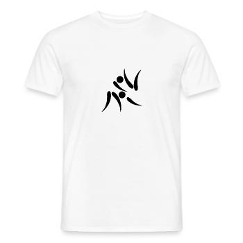 Judo Logo - Men's T-Shirt - white - Front - AI Model Male 178 dark (178cm)