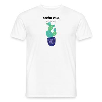 Cactus - Men's T-Shirt - white - Front - AI Model Male 178 dark (178cm)