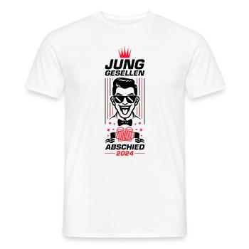 Enterrement de vie de garçon 2024 - T-shirt homme - blanc - Devant - AI Model Male 178 dark (178cm)