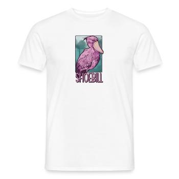 Bec-de-chaussure Ornithologue Forêt I Cadeau - T-shirt homme - blanc - Devant - AI Model Male 178 dark (178cm)