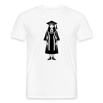 Abschlussmädchen - Männer T-Shirt - Weiß - Vorne - AI Model Male 178 dark (178cm)