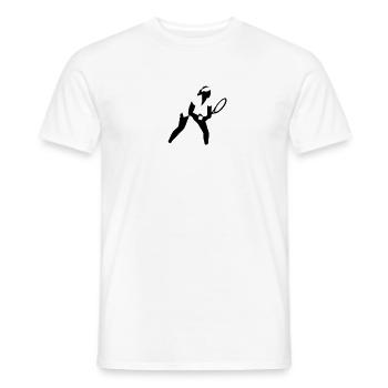 tennis_female_2c - Männer T-Shirt - Weiß - Vorne - AI Model Male 178 dark (178cm)