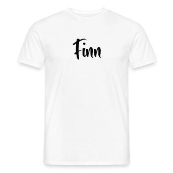Name - Finn - Männer T-Shirt - Weiß - Vorne - AI Model Male 178 dark (178cm)