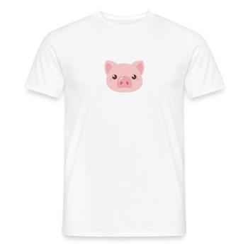 Süßes Schweinchen - Männer T-Shirt - Weiß - Vorne - AI Model Male 178 dark (178cm)