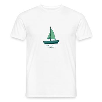 Let the wind guide you to new horizons. - Men's T-Shirt - white - Front - AI Model Male 178 dark (178cm)