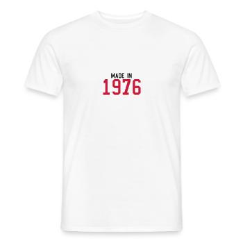 1976 - Männer T-Shirt - Weiß - Vorne - AI Model Male 178 dark (178cm)