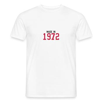 1972 - Männer T-Shirt - Weiß - Vorne - AI Model Male 178 dark (178cm)
