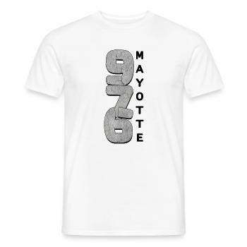 T SHIRT 976 MAYOTTE - T-shirt homme - blanc - Devant - AI Model Male 178 dark (178cm)