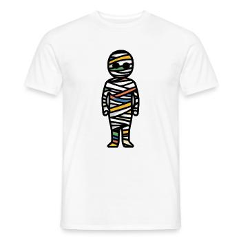 Mumie Halloween Comic - Männer T-Shirt - Weiß - Vorne - AI Model Male 178 dark (178cm)