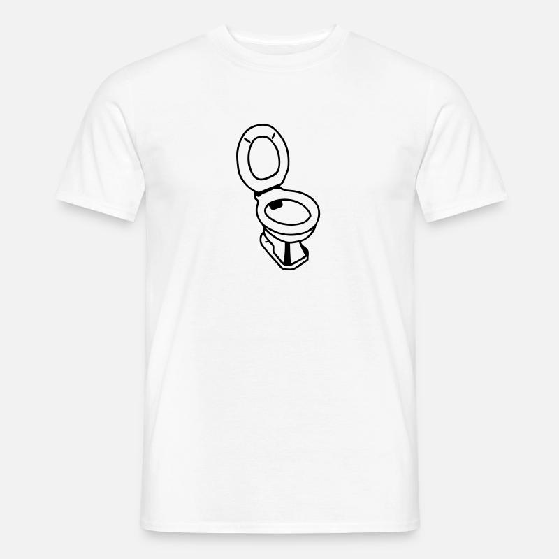 Scheiße wc WC1 - Männer T-Shirt - Weiß