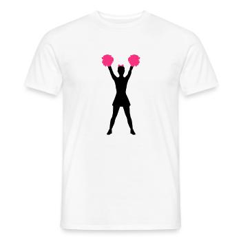 Cheerleader - T-shirt homme - blanc - Devant - AI Model Male 178 dark (178cm)