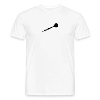 dard, 180, triple, fléchettes, club, acier,double - T-shirt homme - blanc - Devant - AI Model Male 178 dark (178cm)