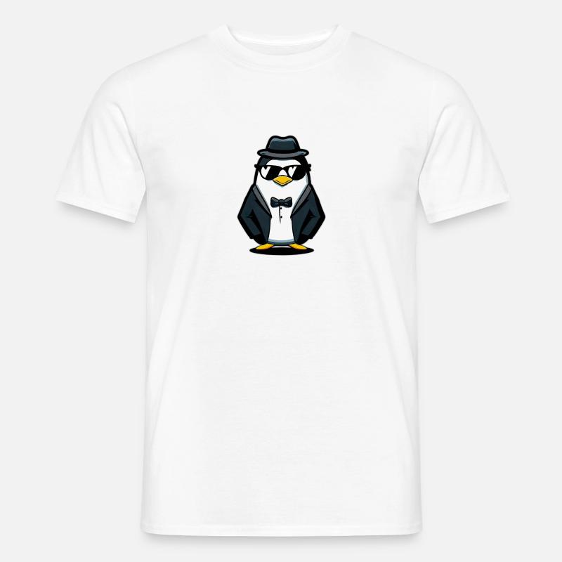 Pinguin - Männer T-Shirt - Weiß