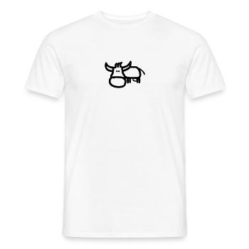 COW - Men's T-Shirt - white - Front - AI Model Male 178 dark (178cm)