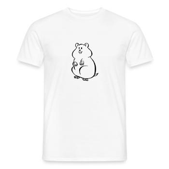 Hamster - Männer T-Shirt - Weiß - Vorne - AI Model Male 178 dark (178cm)
