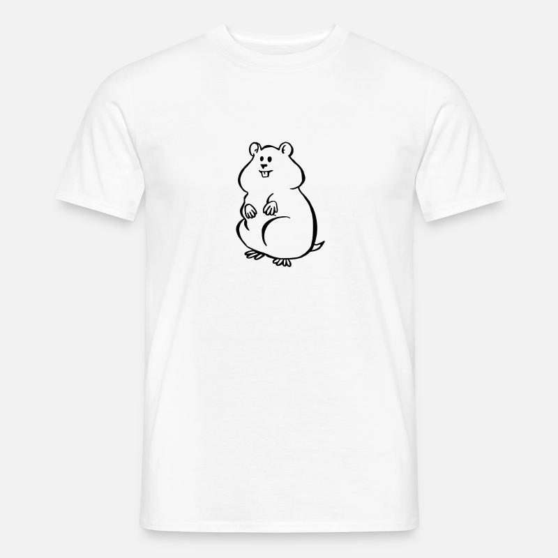 Hamster - Männer T-Shirt - Weiß