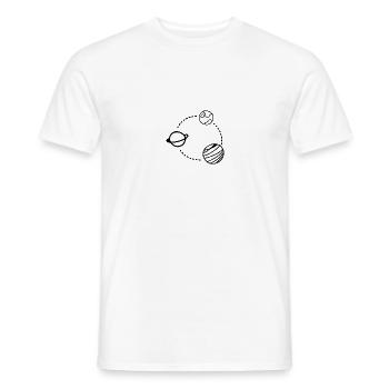 Planeten - Männer T-Shirt - Weiß - Vorne - AI Model Male 178 dark (178cm)