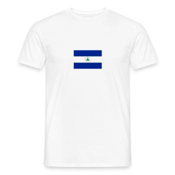 Flagge Nicaragua - Männer T-Shirt - Weiß - Vorne - AI Model Male 178 dark (178cm)