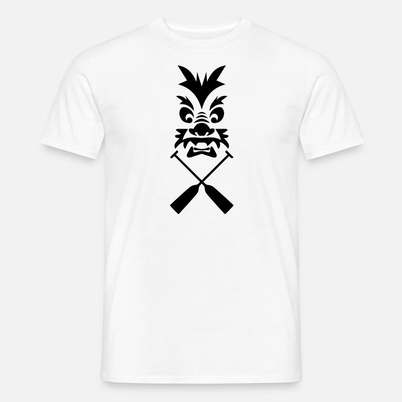 Drachenboot Drache Paddel 1c - Männer T-Shirt - Weiß