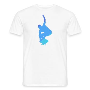 Skateboard Skateboarding Skateboarder Skater - Men's T-Shirt - white - Front - AI Model Male 178 dark (178cm)