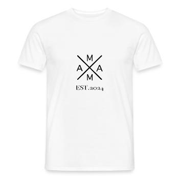 Schwanger Werdende Mama est. 2024 Stolze Mama 2024 - Männer T-Shirt - Weiß - Vorne - AI Model Male 178 dark (178cm)