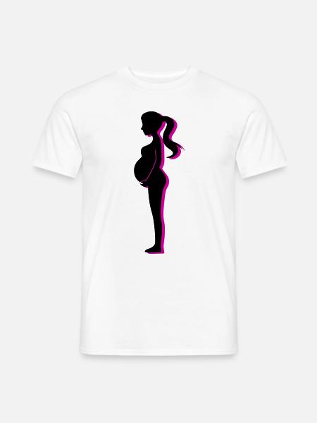 Femme Grossesse Bébé - T-shirt homme - blanc