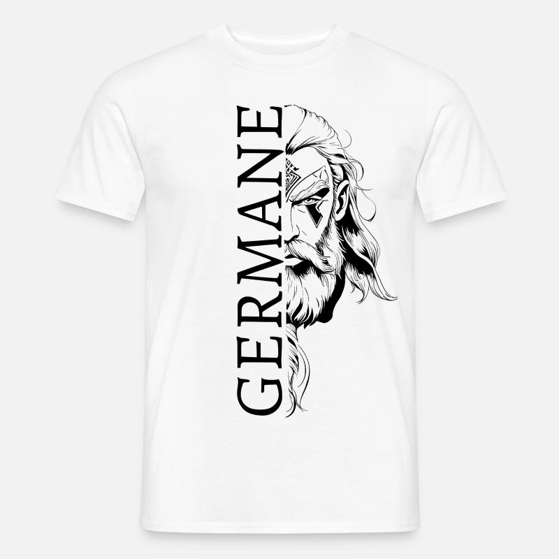 Germane Germanen Deutscher Germany Valhalla - Männer T-Shirt - Weiß