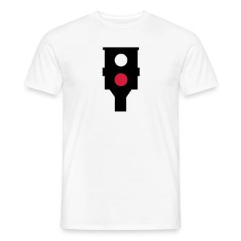 Blitzer - Männer T-Shirt - Weiß - Vorne - AI Model Male 178 dark (178cm)