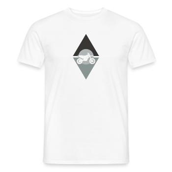 Dirt Bike Motocross Stunt - Männer T-Shirt - Weiß - Vorne - AI Model Male 178 dark (178cm)