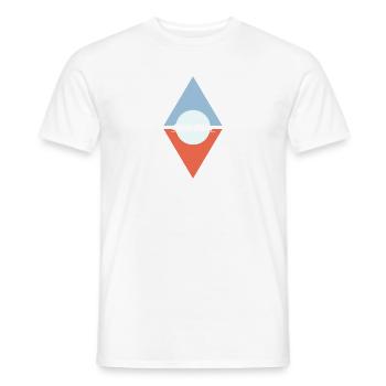 Locomotive à vapeur Locomotive à vapeur - T-shirt homme - blanc - Devant - AI Model Male 178 dark (178cm)