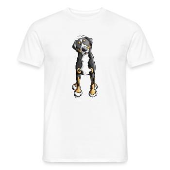 Greater Swiss Mountain Dog - Men's T-Shirt - white - Front - AI Model Male 178 dark (178cm)