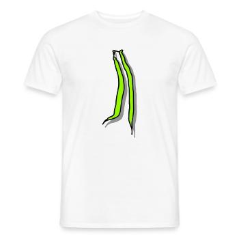 Stangenbohnen mit Schatten - Männer T-Shirt - Weiß - Vorne - AI Model Male 178 dark (178cm)