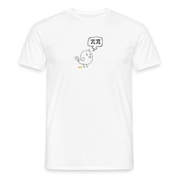 Pi - Men's T-Shirt - white - Front - AI Model Male 178 dark (178cm)