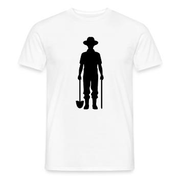 Bauer Silhouette Farmer - T-shirt homme - blanc - Devant - AI Model Male 178 dark (178cm)