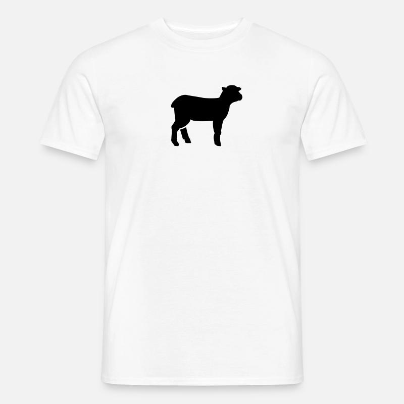 Lamm - Männer T-Shirt - Weiß