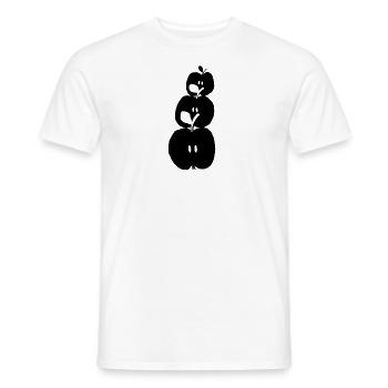 Pomme - T-shirt homme - blanc - Devant - AI Model Male 178 dark (178cm)