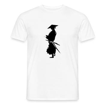 samurai - Männer T-Shirt - Weiß - Vorne - AI Model Male 178 dark (178cm)