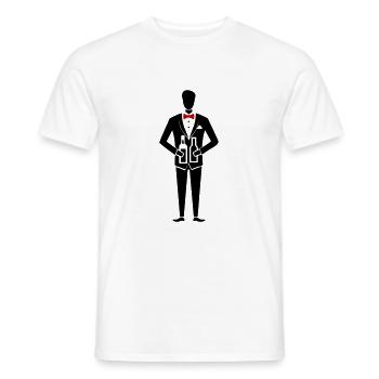 Enterrement de vie de garçon Marié Enterrement de vie de garçon - T-shirt homme - blanc - Devant - AI Model Male 178 dark (178cm)