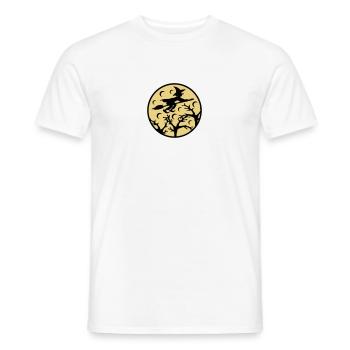 Witch Moon - Men's T-Shirt - white - Front - AI Model Male 178 dark (178cm)