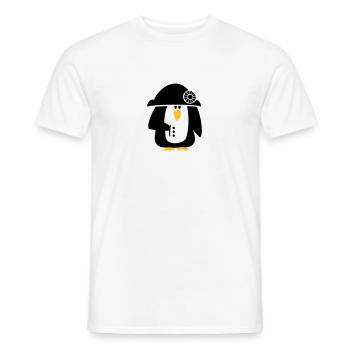 Penguin Bonaparte / Napoleon Penguin (2c) - Men's T-Shirt - white - Front - AI Model Male 178 dark (178cm)