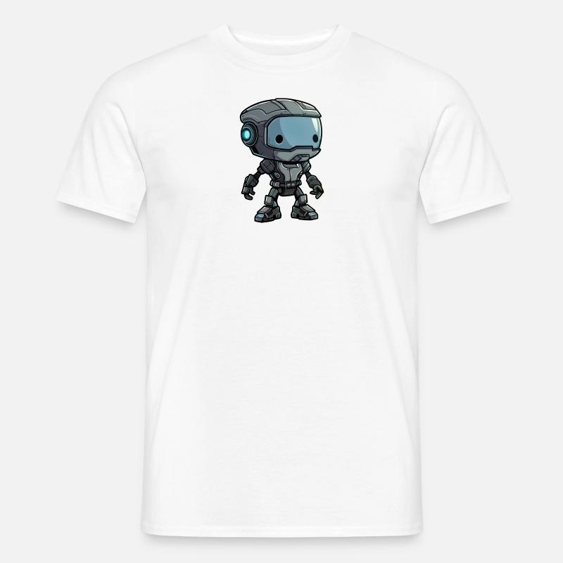 Roboter Little - Männer T-Shirt - Weiß
