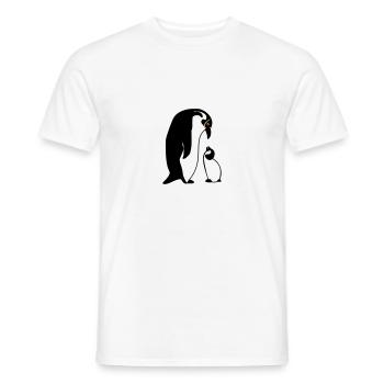 manchot - T-shirt homme - blanc - Devant - AI Model Male 178 dark (178cm)