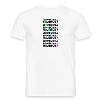 Schwarzwald | Gebirge | Wandern | Urlaub - Männer T-Shirt - Weiß - Vorne - AI Model Male 178 dark (178cm)
