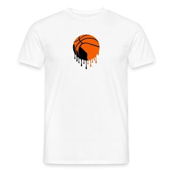 Art de rue dégoulinant de basket - T-shirt homme - blanc - Devant - AI Model Male 178 dark (178cm)