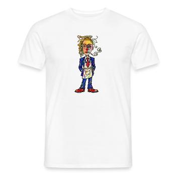 Chaos-Künstler im Farbenzauber - Männer T-Shirt - Weiß - Vorne - AI Model Male 178 dark (178cm)
