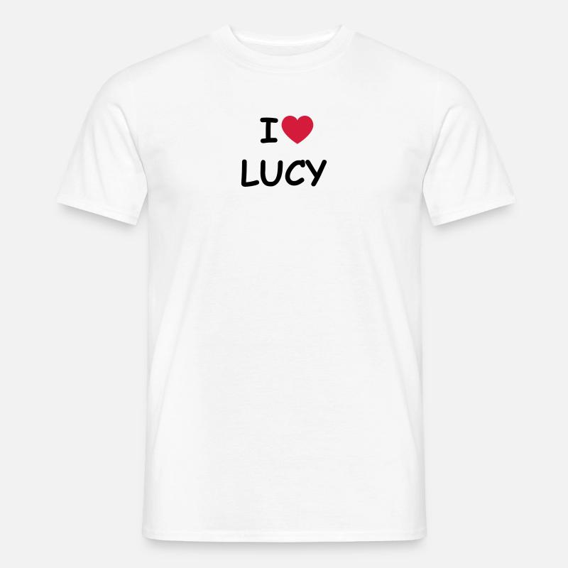 I love Lucy - Männer T-Shirt - Weiß