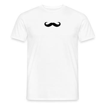 Breiter Schnurrbart - Männer T-Shirt - Weiß - Vorne - AI Model Male 178 dark (178cm)
